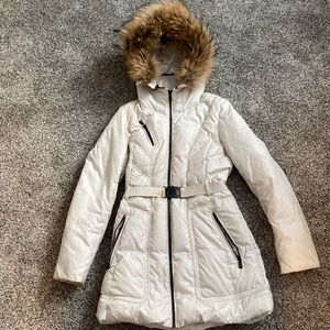 Andrew Marc Puffer Winter Jacket with fur hood